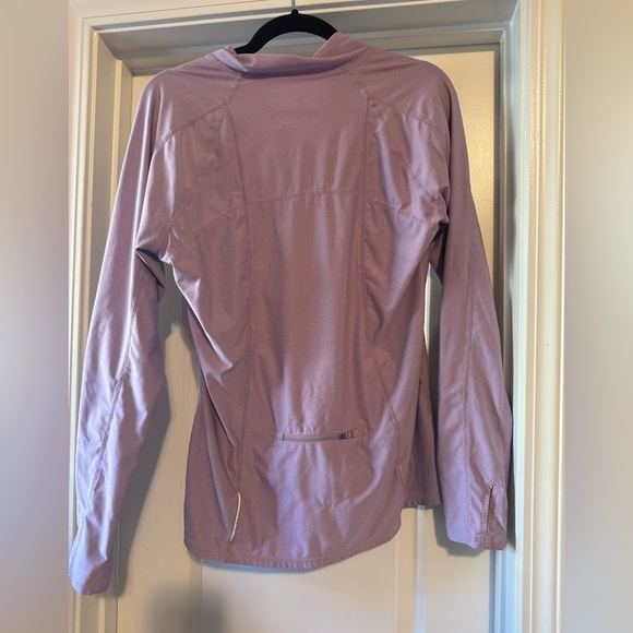 Athleta purple  Half Zip Longsleeve run pullover top jacket Sz large - Picture 6 of 7